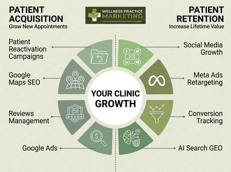 Omni channel marketing approach for wellness clinics